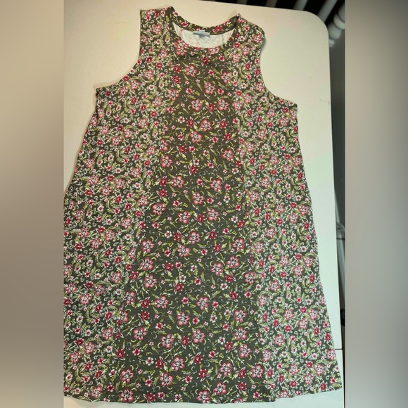 J. Jill Floral Print sleeveless, knee length dress, size L - Picture 8 of 13